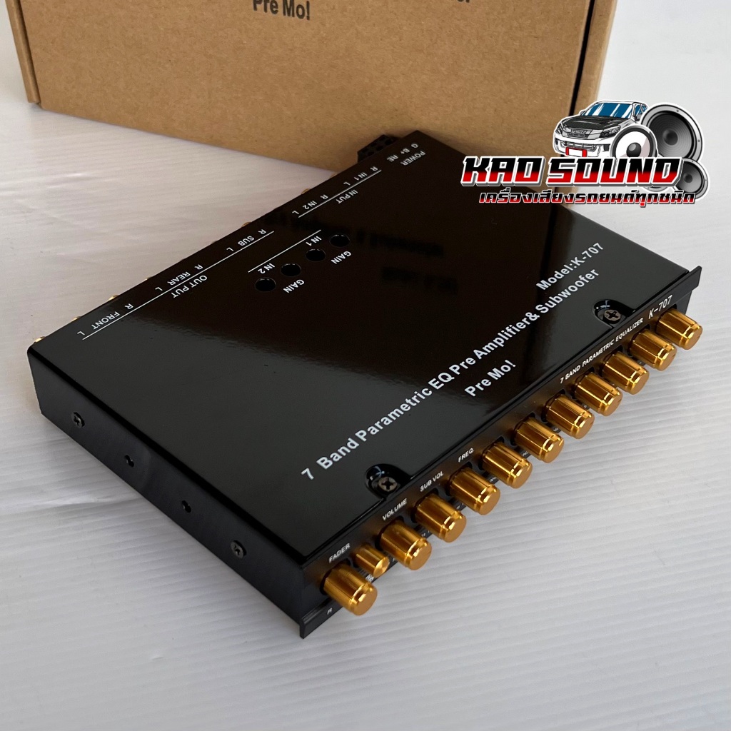 ปรีโม รุ่น K-707 ปรีโมตัวแรง ปรีแอมป์7แบนด์ แยกซับอิสระ แจ็คท้ายทิฟฟานี่ ปรับ GAIN INPUTได้ ปรีโมแรงๆ ภาคจ่ายไฟเต็มระบบ - รูปที่ 3