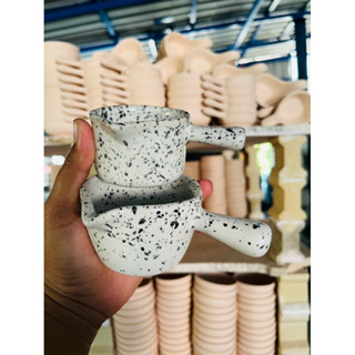 เหยือกนม เหยือกเทไซรัป เซรามิค มีหูจับ ลายสาดสี สไตล์ญี่ปุ่น