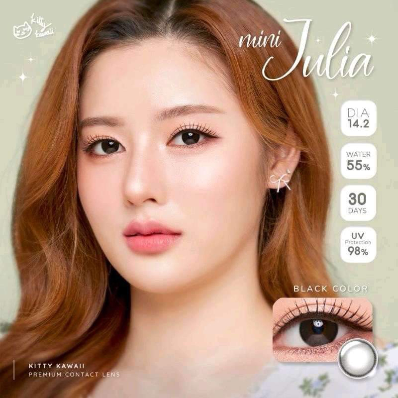 mini Julia brown &gray คอนแทคเลนส์ kitty kawaii สายตา