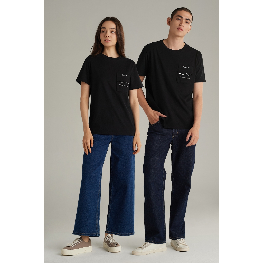 Mc jeans เสื้อยืด Unisex คอกลม MTSZB59