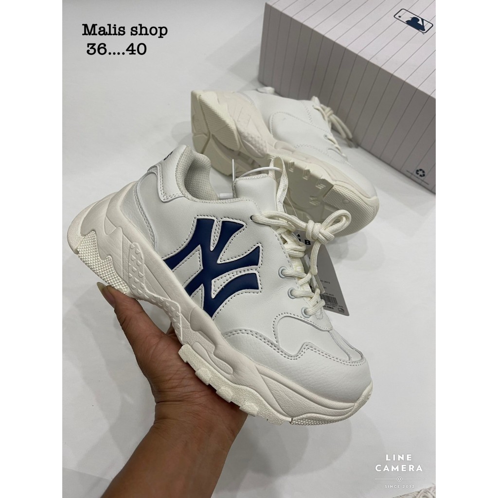 มาใหม่ 📌รองเท้าผ้าใบ NY M L B Big Ball Chunky Sz.36-40 EU พร้อมกล่อง แฟชั่นเกาหลี 32A021