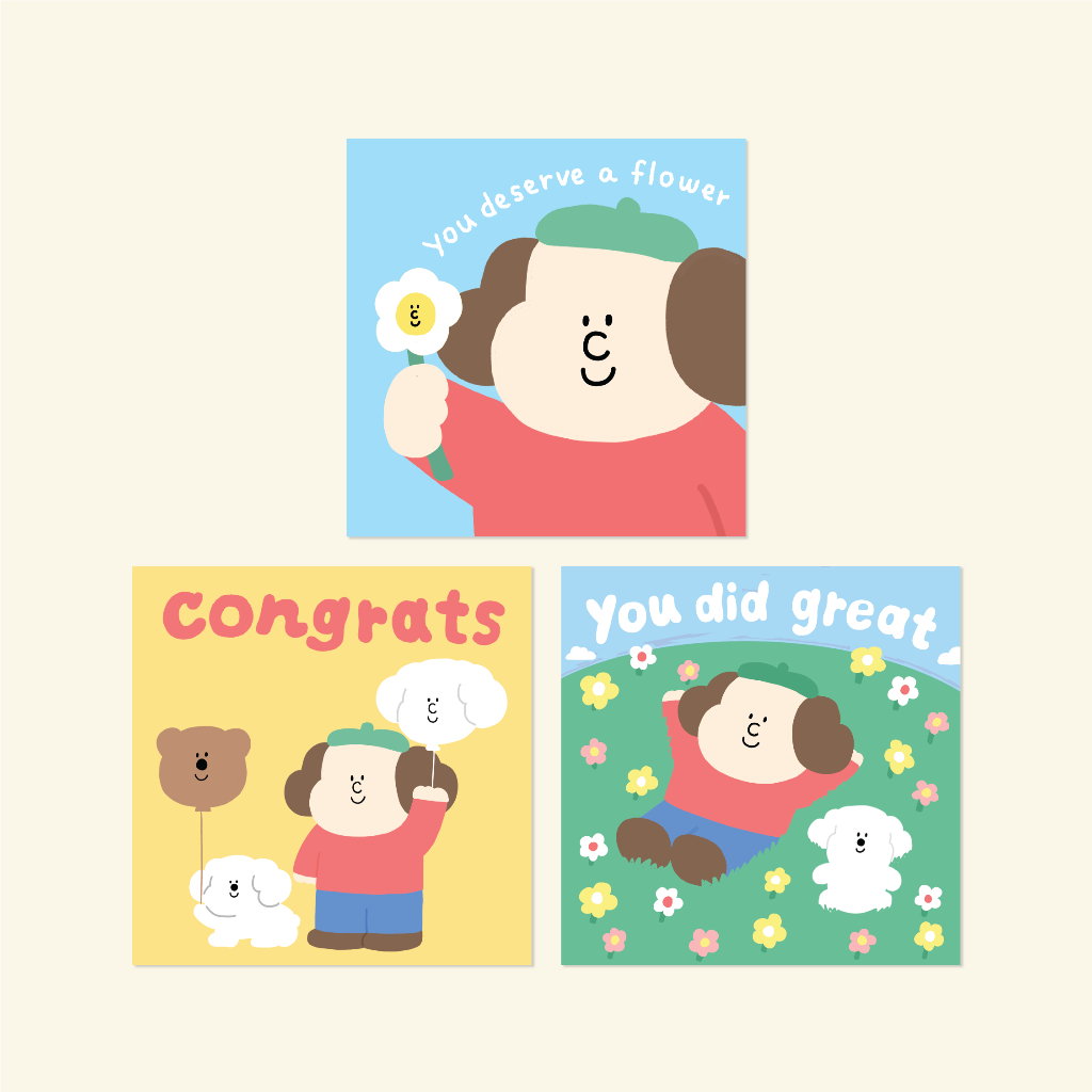 Bringhome Greeting Postcard โปสการ์ดอวยพร ให้ของขวัญ รับปริญญา