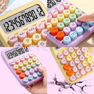 📌พร้อมส่ง 📌 เครื่องคิดเลข 12หลัก หน้าจอขนาดใหญ่ เครื่องเขียน โรงเรียน สํานักงาน สีพาสเทล calculator