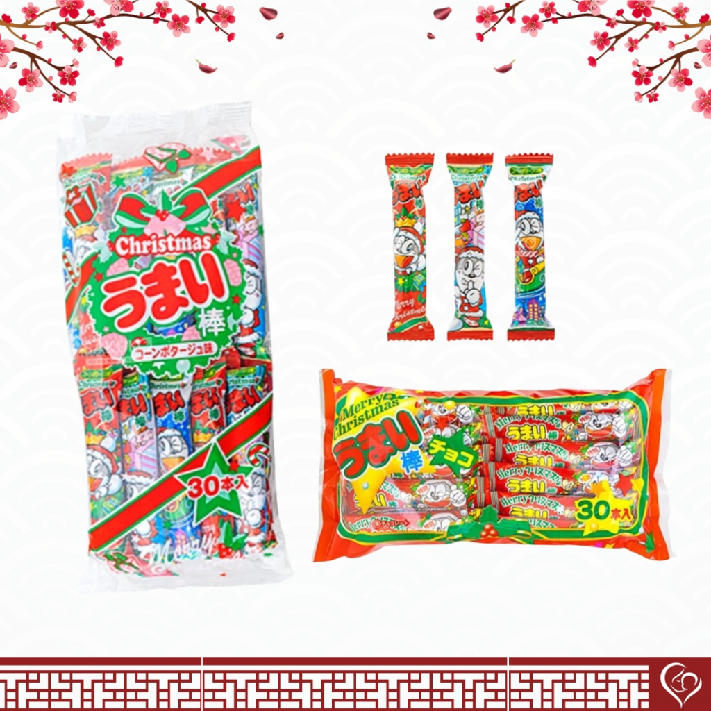 Yaokin Umaibo Corn Potage Christmas Limited  คริสต์มาส Umaibo Compotage 30 ชิ้น