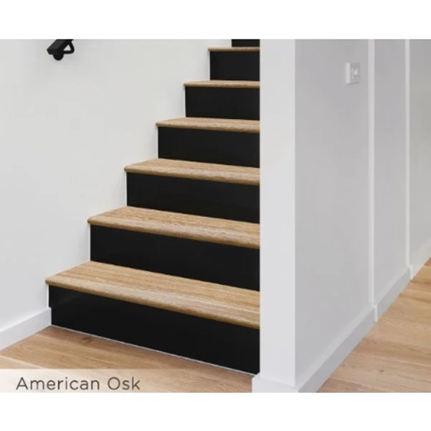 กระเบื้องบันได SPC หนา 4 mm. กระเบื้องปูพื้นลายไม้