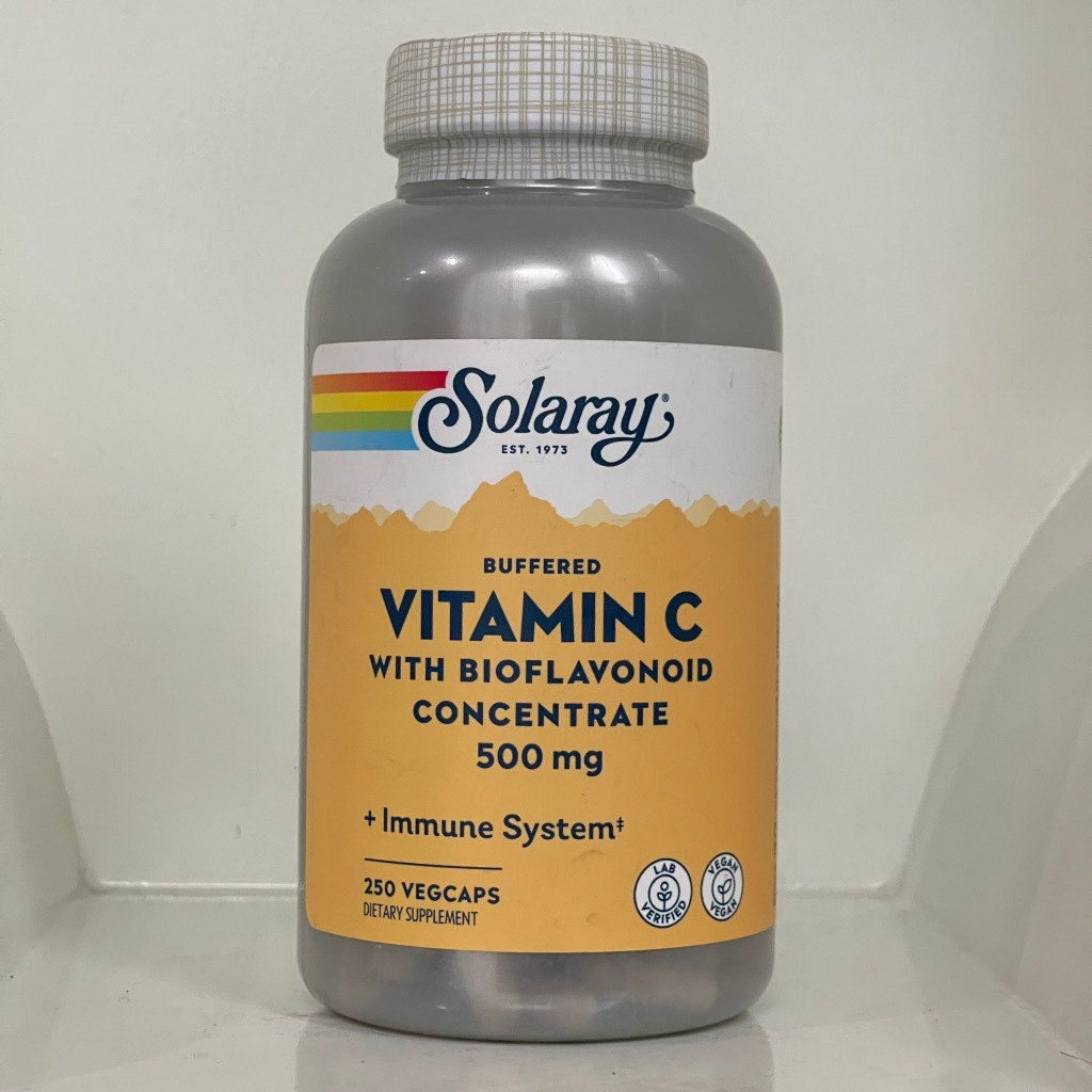 Solaray Buffered Vitamin C with Bioflavonoid Concentrate 500 mg 250 Veg Caps