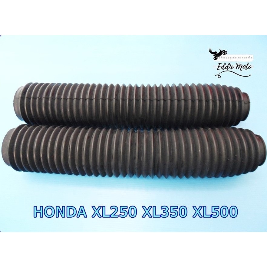 FRONT FORK RUBBER SET "BLACK" For HONDA XL250 XL350 XL500 XL600 // ยางหุ้มโช๊ค สีดำ ไม่มีลวดรัดปลาย