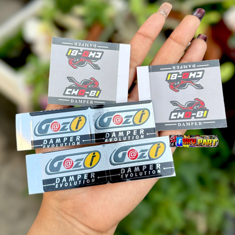 สติ๊กเกอร์แก๊สซี่ GAZI 3Mแท้ /สติ๊กเกอร์โชบิ ราคาต่อคู่