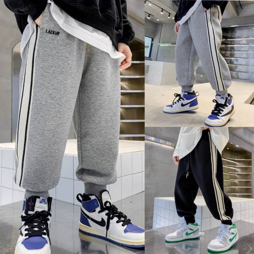 พร้อมส่ง ☑️ กางเกงวอร์มเด็กขาจั้ม