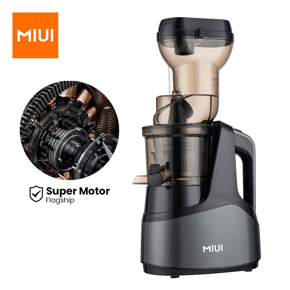 MIUI Slow Juicer 7-Stage Spiral Cold Press Patented Filterless Technology Easy to Clean Electric Commercial Juicer