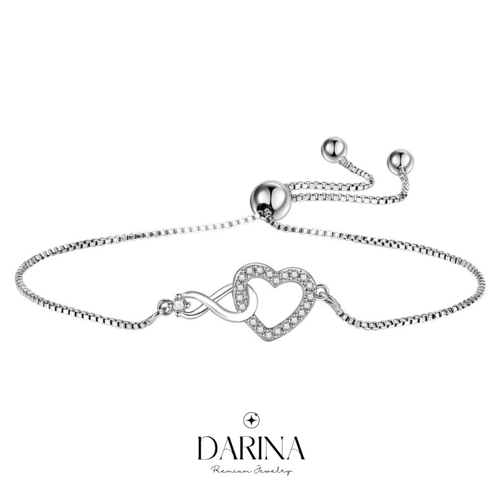 Eternal Love Bracelet สร้อยข้อมือ Darina Jewelry DRB0009 ✨ พร้อมกล่องเครื่องประดับ เขียนการ์ดได้ - รูปที่ 3