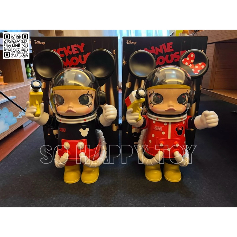 แท้💯 POP MART Mega Space Molly 400% Mickey Mouse &amp; Minnie Mouse