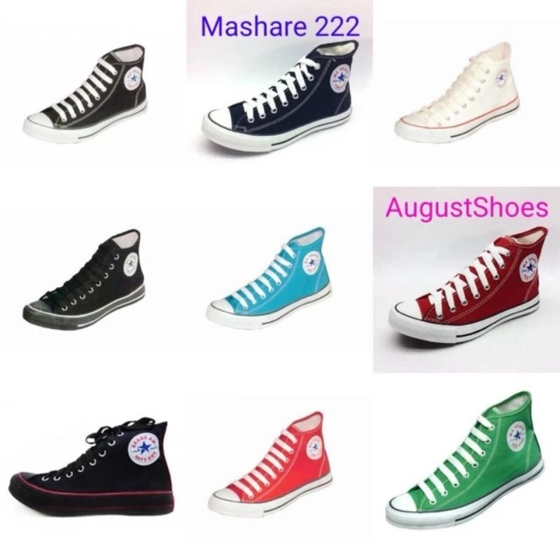 🔥Hot item🔥ส่งไว!!! ราคาถูกที่สุด!!! ของแท้ 💯%!!! Mashare รองเท้าผ้าใบหุ้มข้อรุ่น​ 222 ​ไซส์​ : 39-43