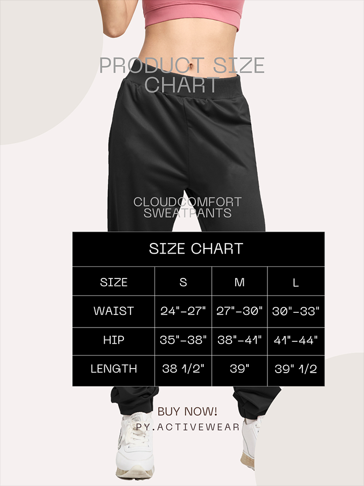 PY กางเกงผู้หญิงขาจั้ม รุ่น CLOUDCOMFORT SWEATPANTS