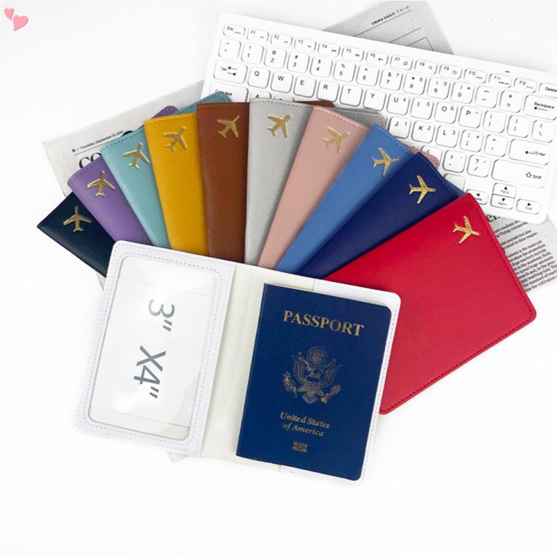 🌈ส่งจากไทย🌈ซองใส่ Passport ปกพาสปอร์ต ซองใส่หนังสือเดินทาง หนัง PU คุณภาพดี พร้อมส่ง