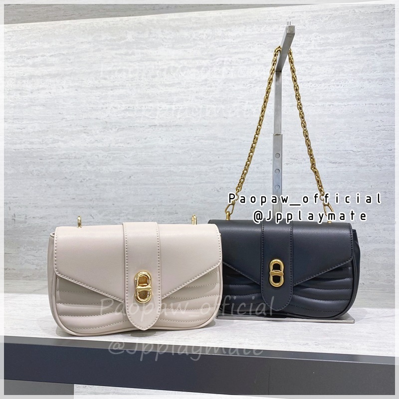 Charles&amp;keith กระเป๋าสะพายข้าง รุ่น Aubrielle Panelled Crossbody Bag : CK2-80151216-1 , CK2-80151129 แท้จากชอป 100%