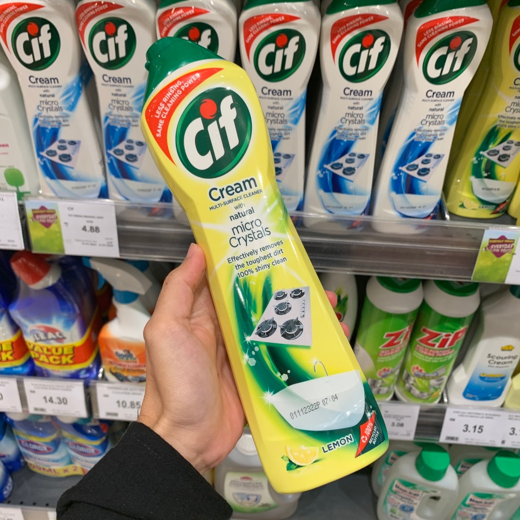 Cif Cleaning Cream เป็นผลิตภัณฑ์ขจัดคราบฝั่งลึก