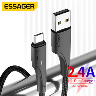 Essager USB ชนิด C Micro Cable สายชาร์จเร็วโทรศัพท์สายชาร์จส…
