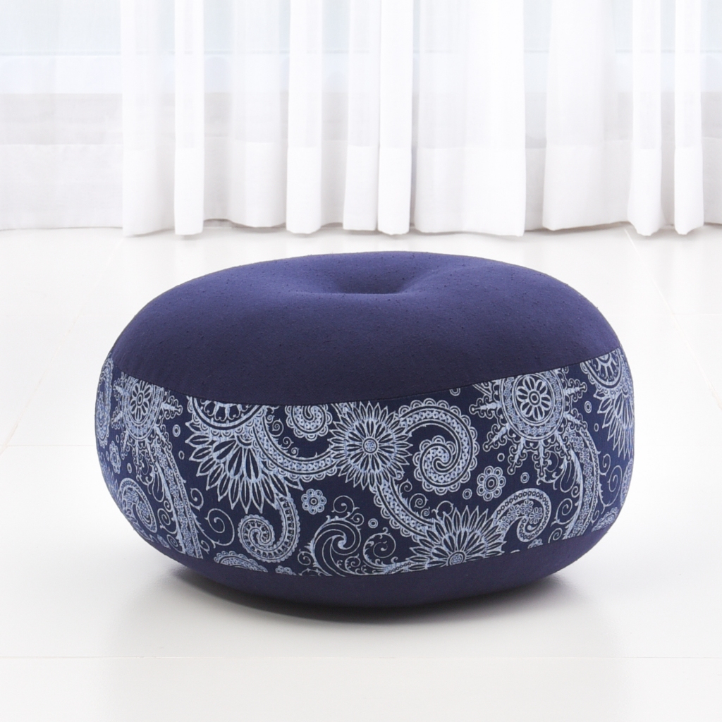 Vasora Mini Zafu Pillow หมอนนั่งสมาธิ หมอนโยคะ ไซส์เล็ก ผ้าฝ้ายแท้ ขนาด 30x13 cm.
