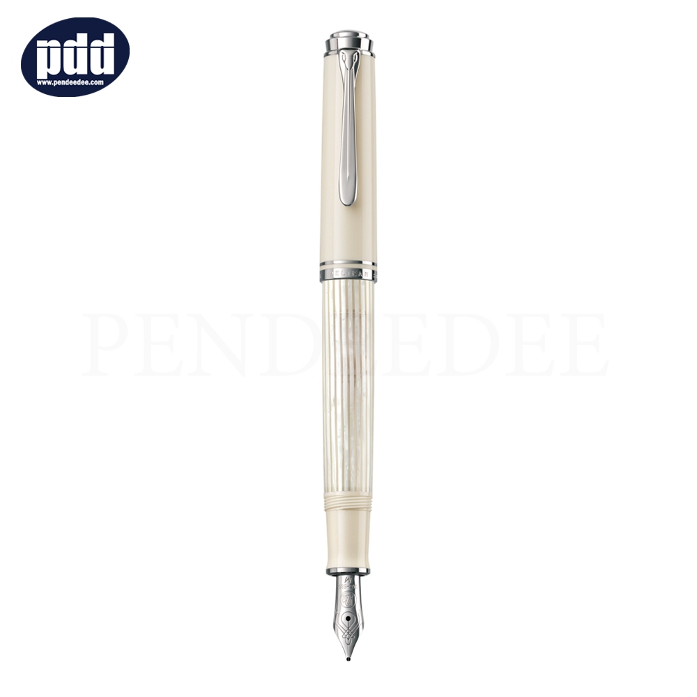 Pelikan ปากกาหมึกซึม พีลีแกน เอ็ม605 - Pelikan Souveran M605 Fountain Pen White Transparent Special Edition