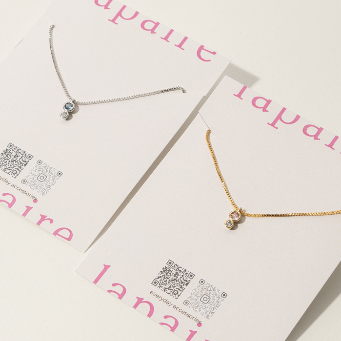 Lapaire l Twinnie gem necklace สร้อยคอ