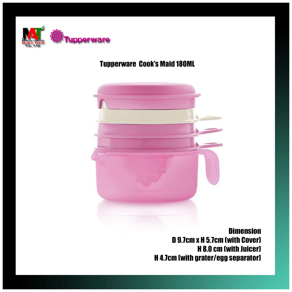 3in1 ชุดคั้น บด แยกไข่จาก Tupperware รุ่น Cooks Maid (1) 180ml