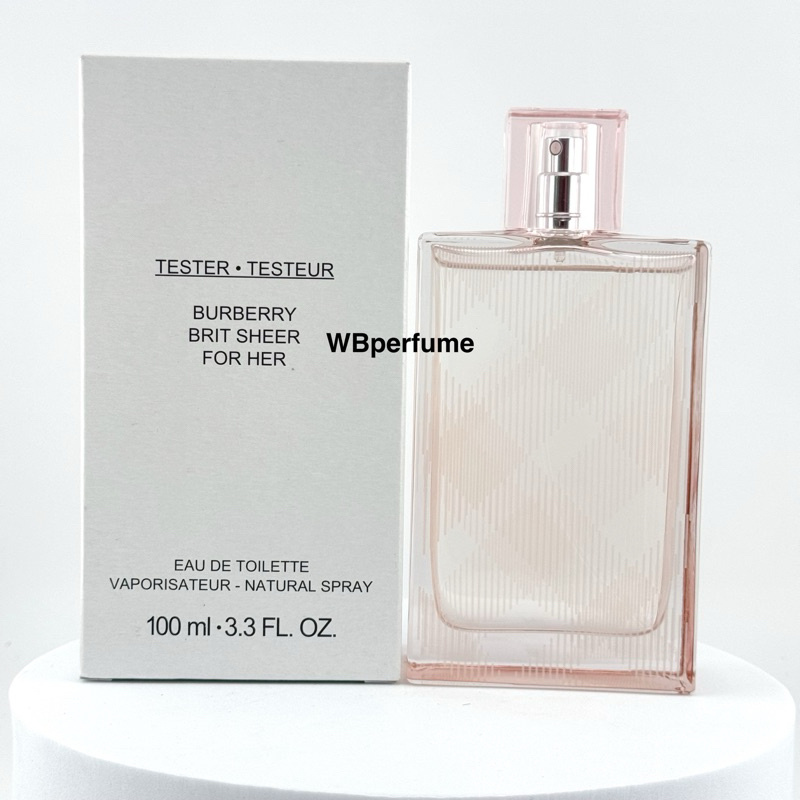 น้ำหอมแท้100% BURBERRY Brit Sheer Eau de Toilette ขนาด 100 มล. TESTER