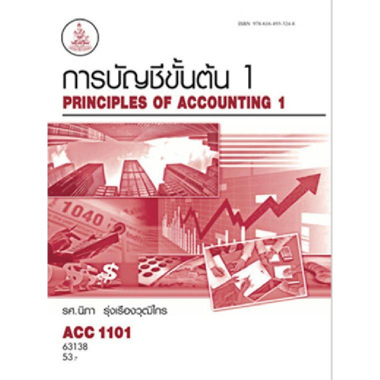 หนังสือเรียนราม ACC1101 การบัญชีขั้นต้น 1 ผู้แต่ง : รศ.นิภา รุ่งเรืองวุฒิไกร
