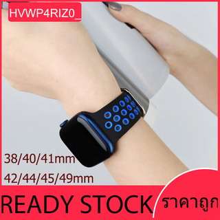 เหมาะสำหรับA-pple watchS9 8 7 6 SE 54 3 21กีฬาสายนาฬิกาซิลิโคนหัวเข็มขัดโลหะ38mm4041mm42mm45mm44mm49mm สายนาฬิกาอัจฉริยะ