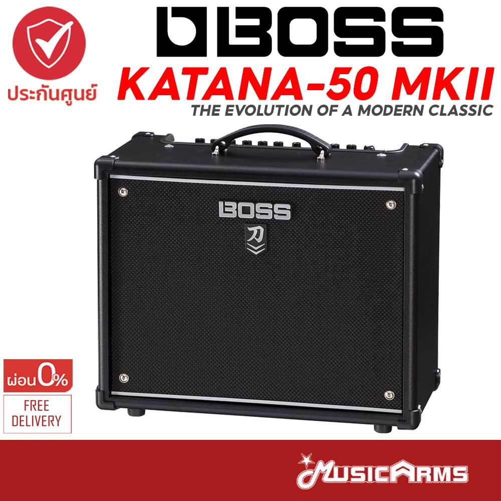 Boss Katana 50 MKII แอมป์กีตาร์ Boss Katana 50 MK2 แอมป์กีต้าร์ +รับประกันศูนย์ 1 ปี Music Arms