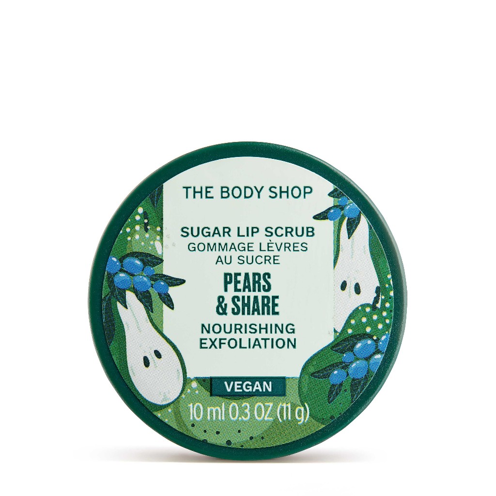 พร้อมส่ง The Body Shop PEARS & SHARE LIP SCRUB 10ML
