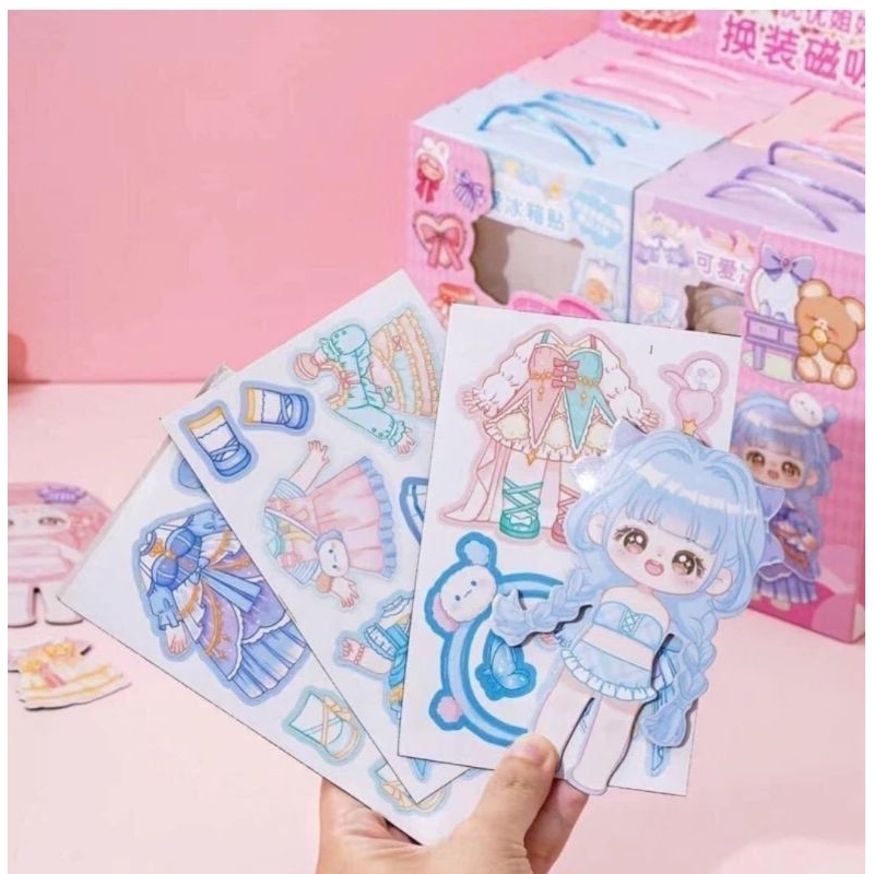 พร้อมส่ง ในไทย แต่งตัวตุ๊กตาแม่เหล็ก แต่งตัวตุ๊กตาเจ้าหญิง