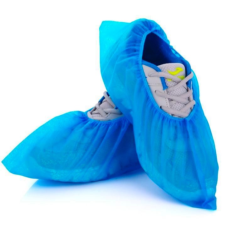 ถุงคลุมรองเท้าใยสังเคราะห์แบบใช้แล้วทิ้ง, Shoe Cover, ถุงคลุมรองเท้าป้องกันเชื้อโรค กันเปื้อน  กันเปียก(10คู่)