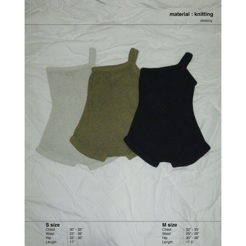 Piccoro - Lazy Knitted Playsuit บอดี้สูทผ้าทอ