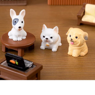 น้องหมาตัวเล็ก V.4(ราคา/1ชิ้น) ตุ๊กตาแต่งสวน จัดสวนถาด ไม้ดัด โมเดล ตกแต่งบ้าน ของสะสม พร็อพถ่ายรูป