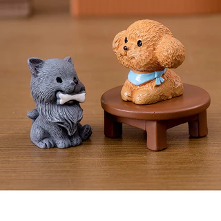 น้องหมาตัวเล็ก V.4(ราคา/1ชิ้น) ตุ๊กตาแต่งสวน จัดสวนถาด ไม้ดัด โมเดล ตกแต่งบ้าน ของสะสม พร็อพถ่ายรูป