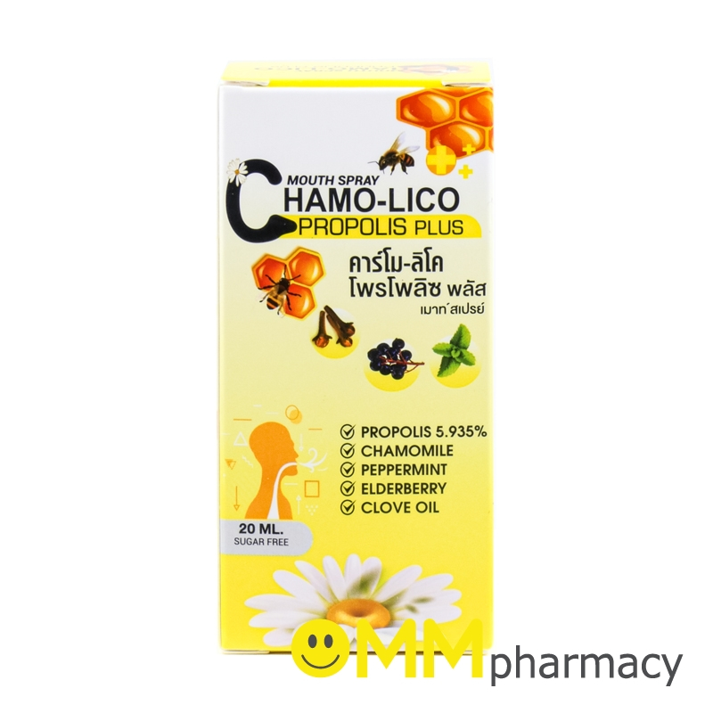 CHAMO-LICO PROPOLIS PLUS MOUTH SPRAY 20ML.
