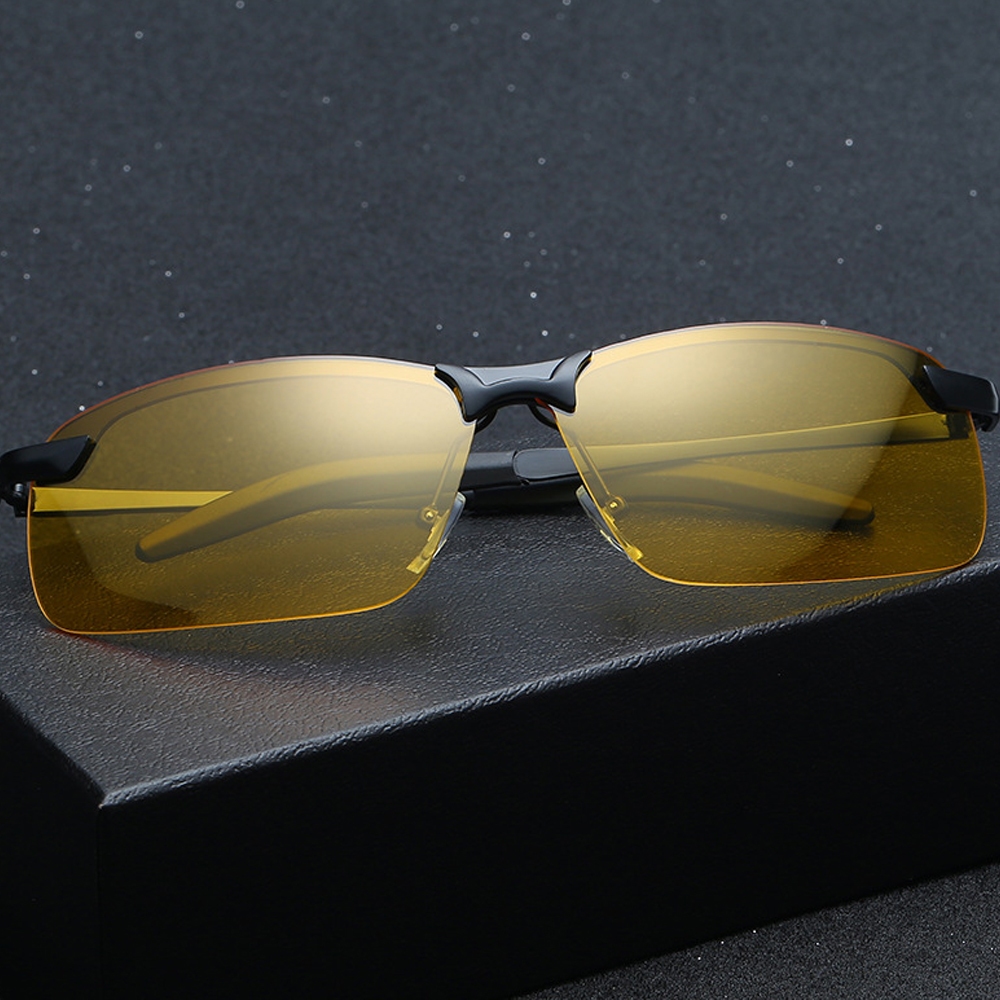 แว่นใส่ขับรถกลางคืน แว่นกันแดดใส่ขับรถ เลนส์โพลาไรซ์ ตัดแสงสะท้อน night vision glasses แว่นตาตัดแสงหน้ารถ แว่นตากรองแสง - รูปที่ 2