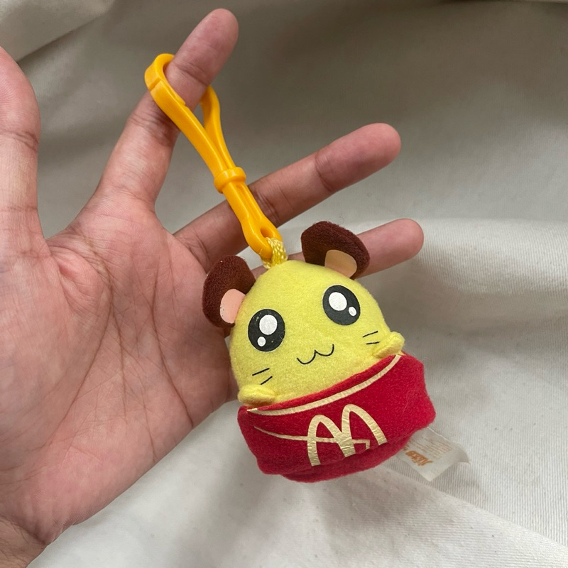 ตุ๊กตางานพวงตัวเล็ก Hamtaro Hamster Chibimaru แฮมทาโร่ งาน McDonald's มือสอง