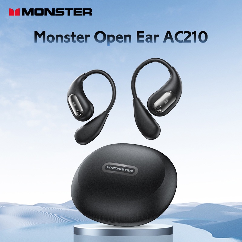 Monster Open Ear AC210 หูฟังบลูทูธ Bluetooth 5.4 HiFi Stereo หูฟังไร้สาย Air Conduction หูฟัง with Mic