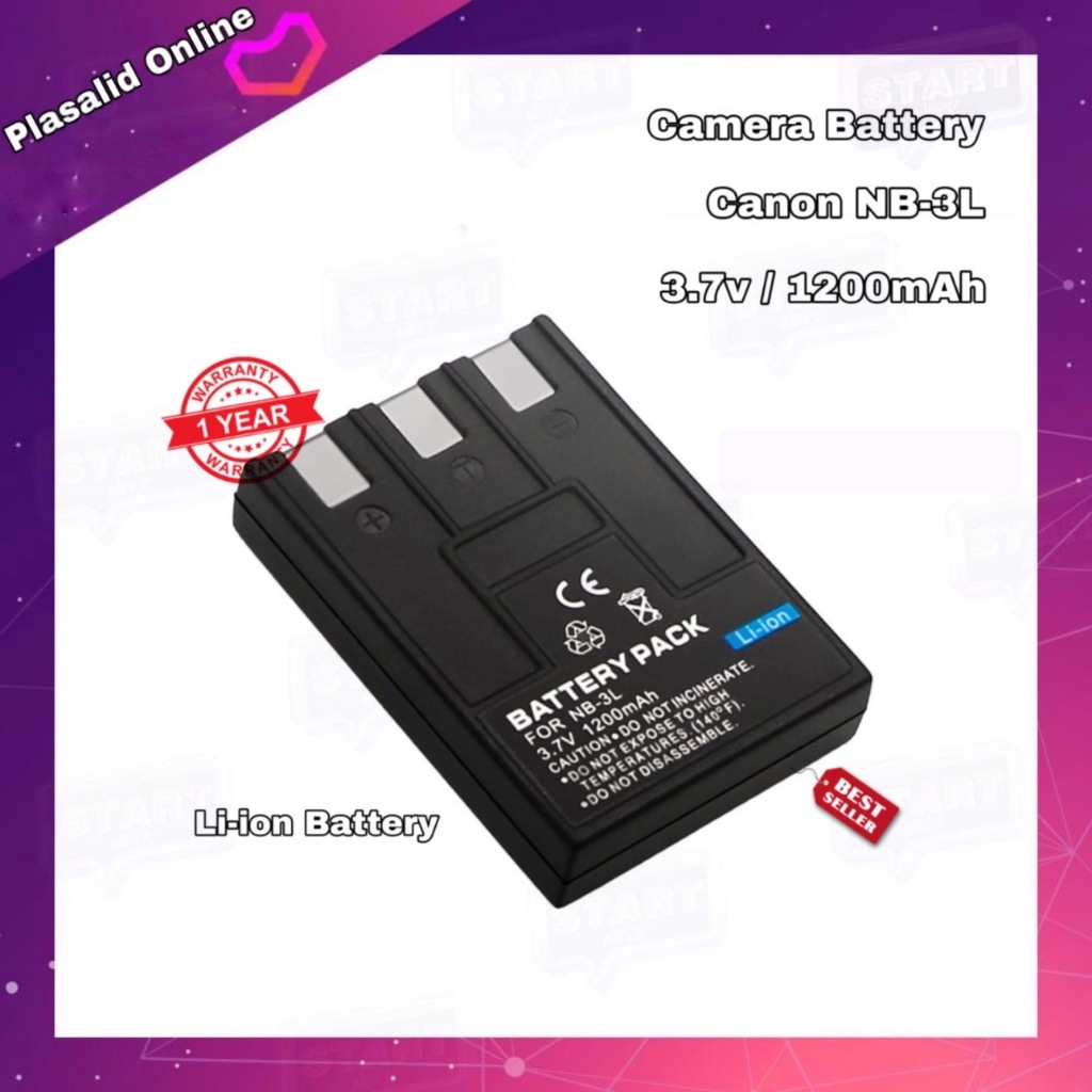 แบตเตอรี่กล้อง Camera Battery Canon NB-3L (3.7v/1200mAh) Li-ion Battery For Canon IXUS I5 IXUS 700 I