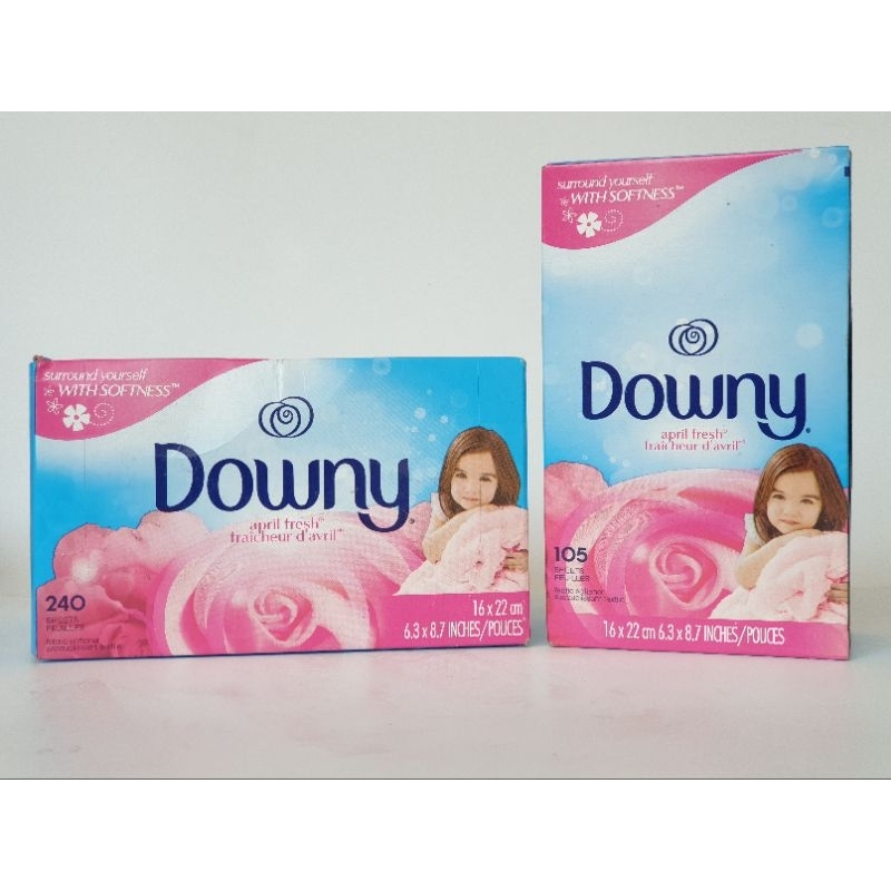 Downy Dryer Sheets Laundry Fabric Softener กลิ่น April Fresh แผ่นอบผ้าสำหรับเครื่องอบผ้า