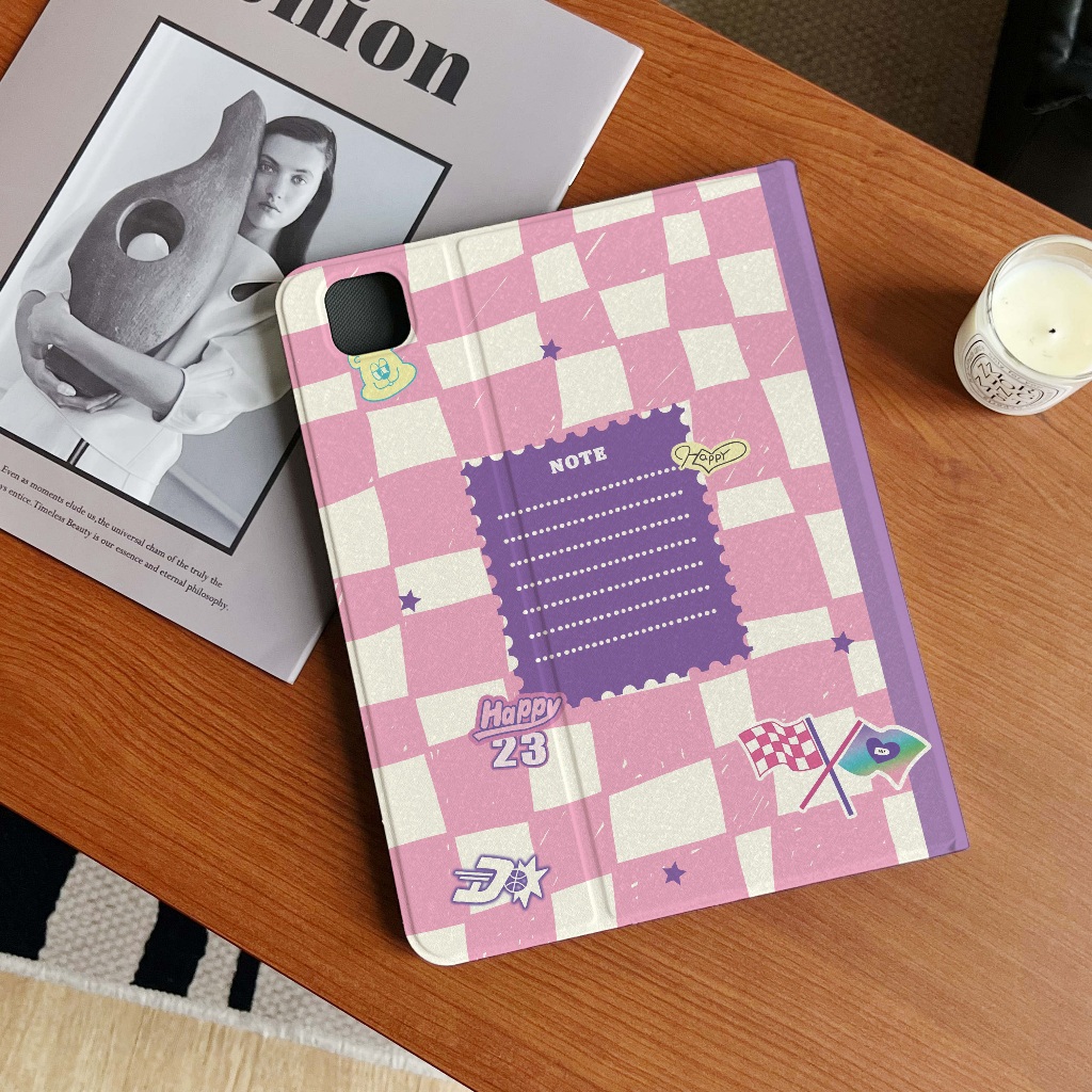 24 ชั่วโมงเคสป้องกัน iPad สมุดบันทึกสีชมพูGen12/11 Air8 รูปที่ 6