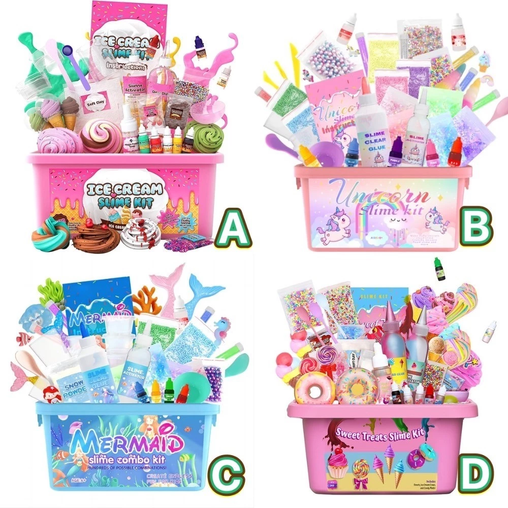 D.I.Y slime box set ชุดทำSlime ชุดใหญ่พร้อมกล่อง ที่เด็กเด็กต้องร้องว้าววว!!