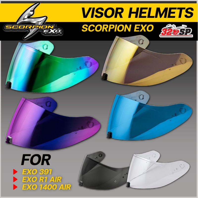 ส่งไว!! ชิลด์หมวกกันน็อค SCORPION EXO สำหรับรุ่น EXO-391 / EXO-R1 air / EXO-1400 AIR SHIELD MAXVISION 320SPวงเวียนใหญ่