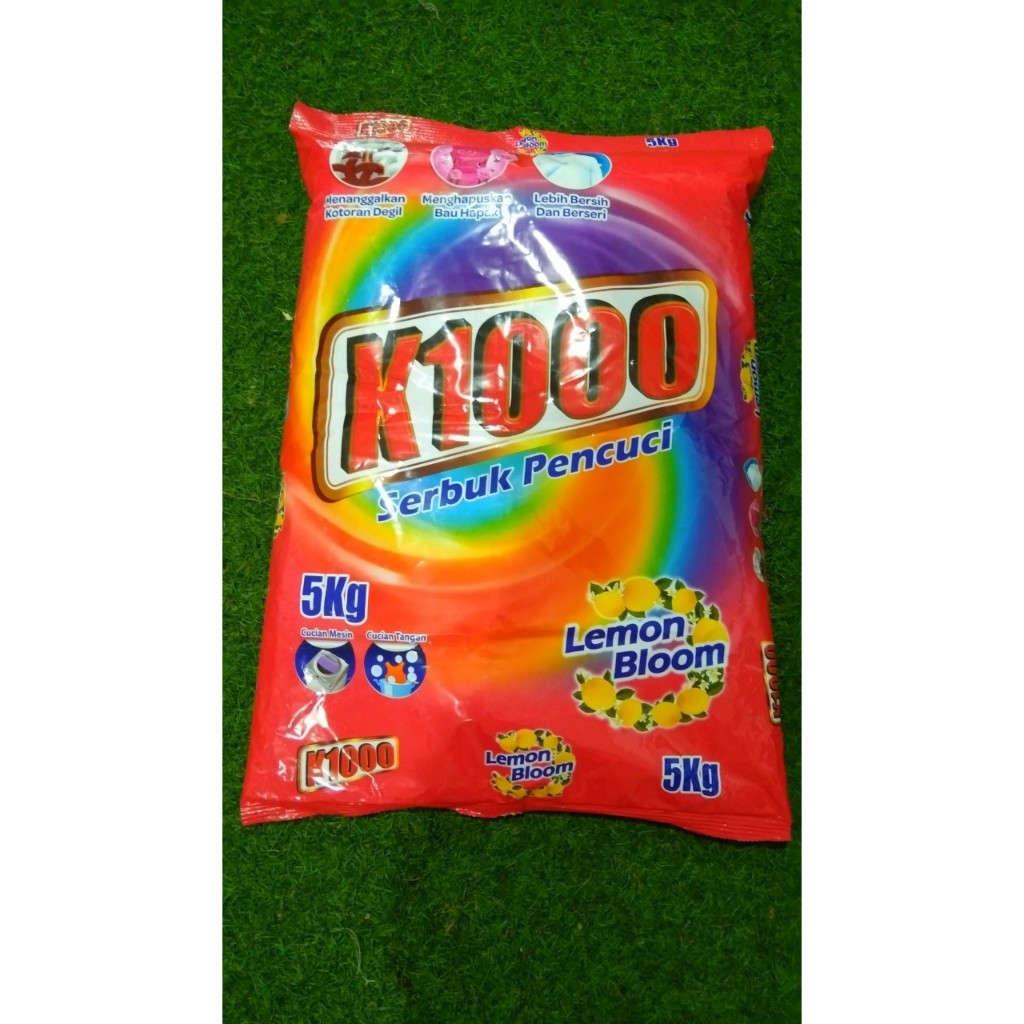 ผงซักฟอก มาเล K 1000 คละกลิ่น 1 แถม 1 น้ำหนัก 10 กิโล
