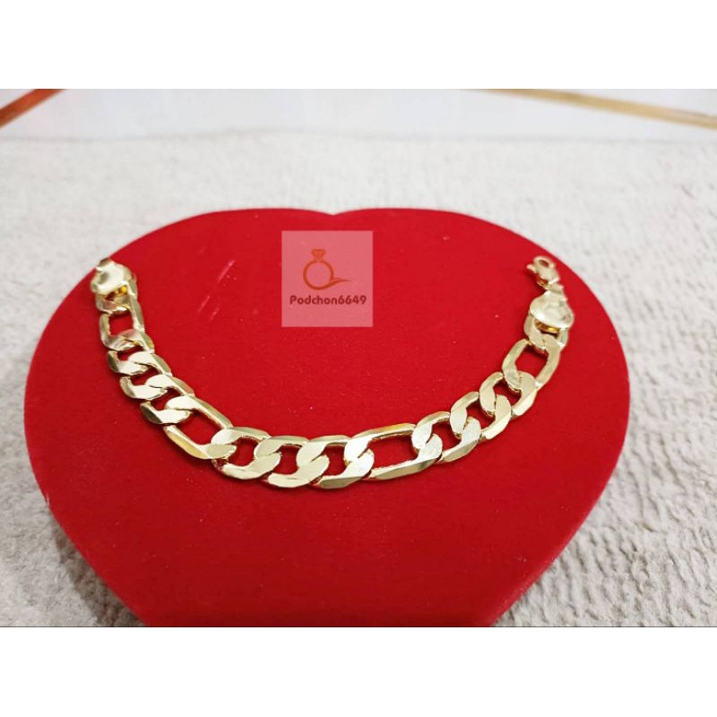 สร้อยเลทข้อมือ 24K งานดีคุณภาพสวยเหมือนแท้ ใส่อาบน้ำ มีบริการเก็บเงินปลายทาง