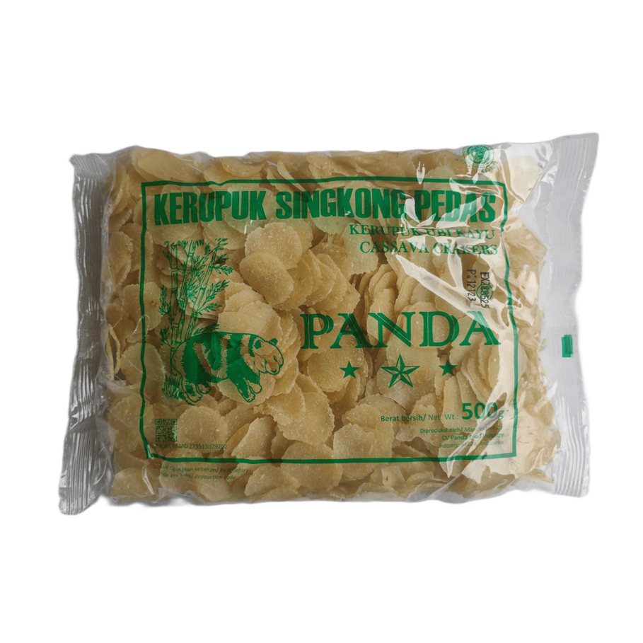 PANDA ข้าวเกรียบแพนด้า(ดิบ) รสปู น้ำหนัก 500 กรัม  อร่อย ต้องลอง