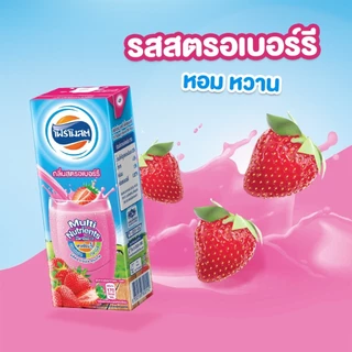 [ยกลัง] นมโฟร์โมสต์ สตรอเบอร์รี่ ขนาด 165 ml. x 48 กล่อง