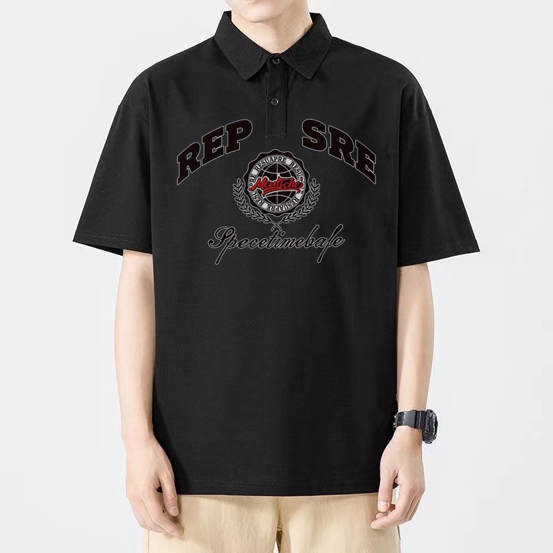TS MEN เสื้อ​คอปก​ เสื้อ​โปโล เสื้อแขนสั้น ผ้าดีสวมใส่สบาย T82